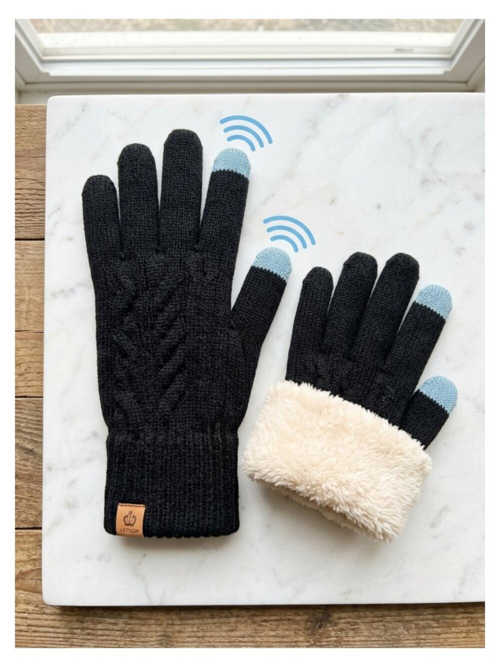Thermal Winter Gloves Fleece Lined Touchscreen Men Women Cold Weather